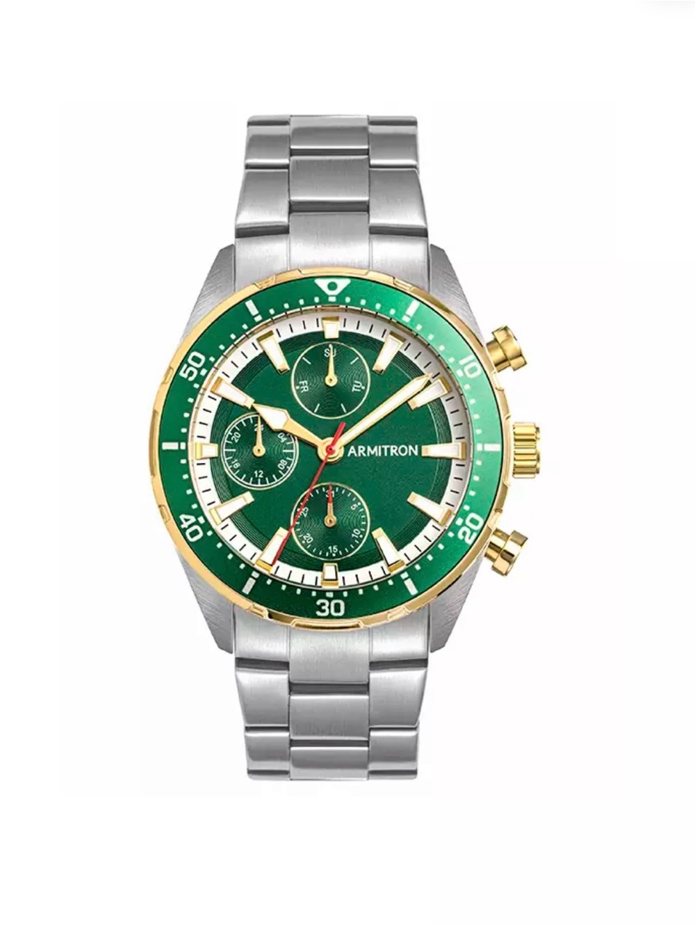 Men’s watch with green dial
